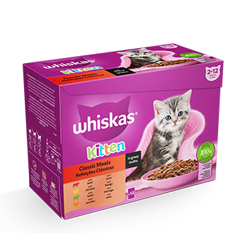 WHISKAS® kitten wet product range image
