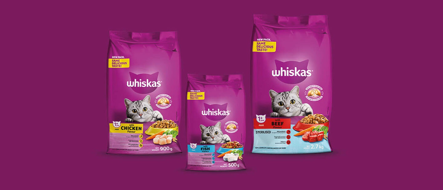 New-look Whiskas Dry Food gives your Favourite Feline more Reasons to Purr